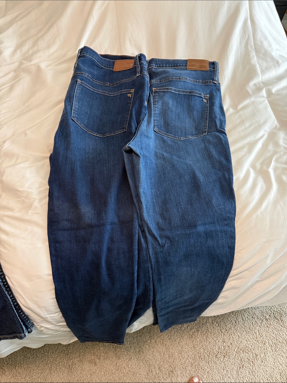 Madewell Skinny Jeans in Dark Blue Denim
